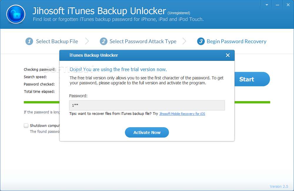 Jihosoft iTunes Backup Unlocker 6